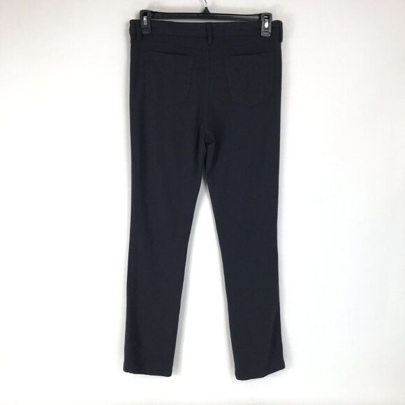 NYDJ Straight Leg Dress Pants Women's Size 10 Petite Gray Stretch Knit Mid Rise - Picture 3 of 14